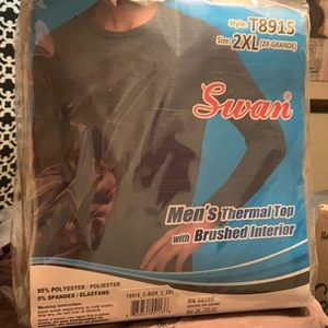 Men’s 2XL Thermal Top with Brushed Interior